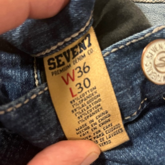 Seven7 Jeans Co Denim Jeans Size 36 X 30 - Picture 7 of 8